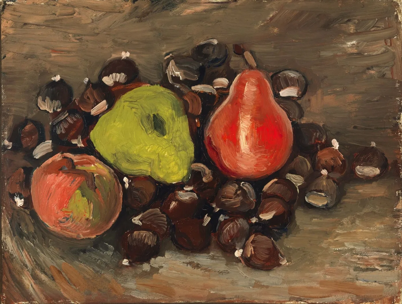 Ručně malovaná reprodukce obrazu Kaštany a hrušky od Vincenta van Gogha